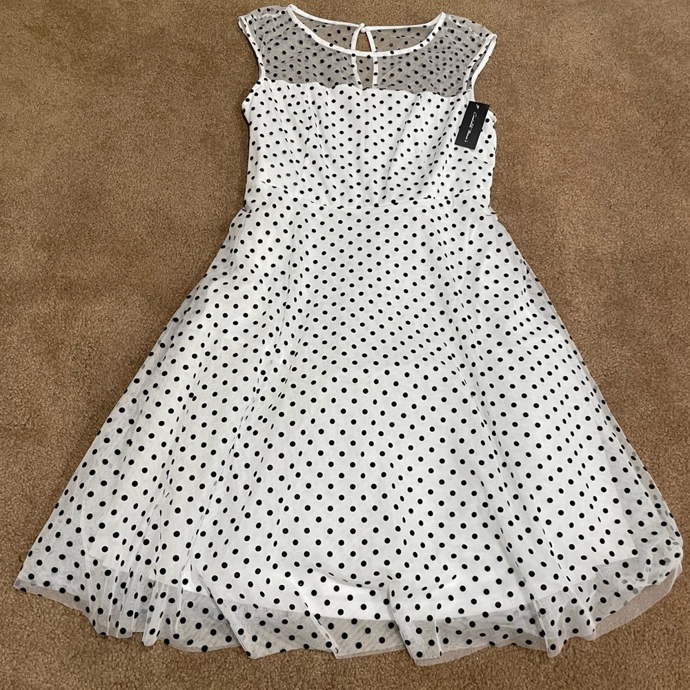 Black and White Polka Dot Dress